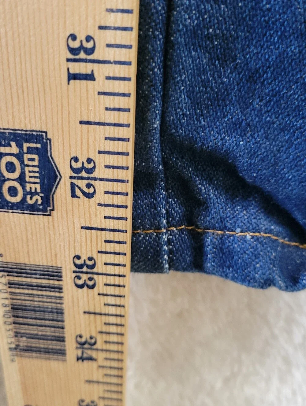Wrangler Jeans 13MWZ Cowboy Cut Mens Size 36 x34 Blue Orange Stitch Cotton Heavy